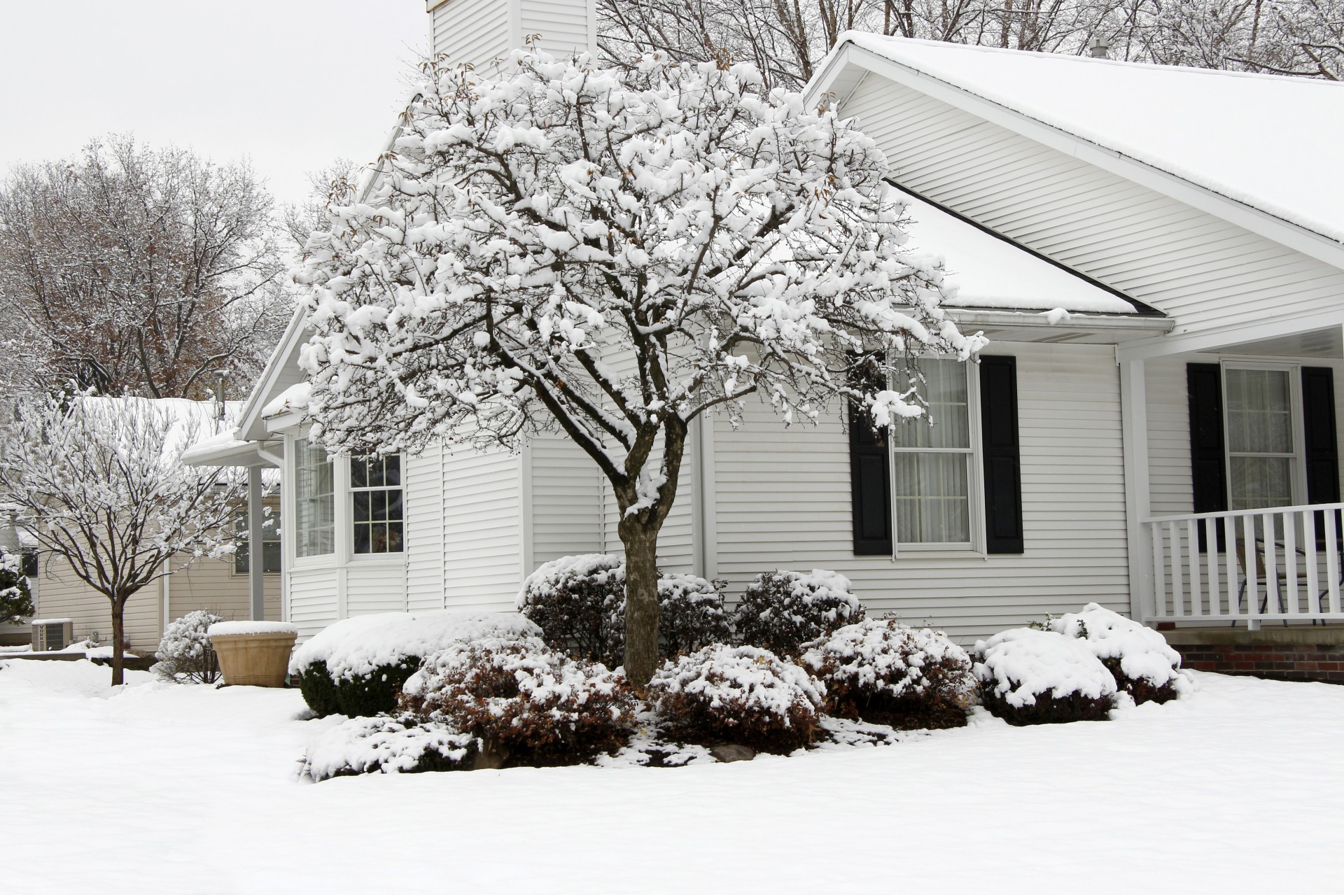 House in the snow