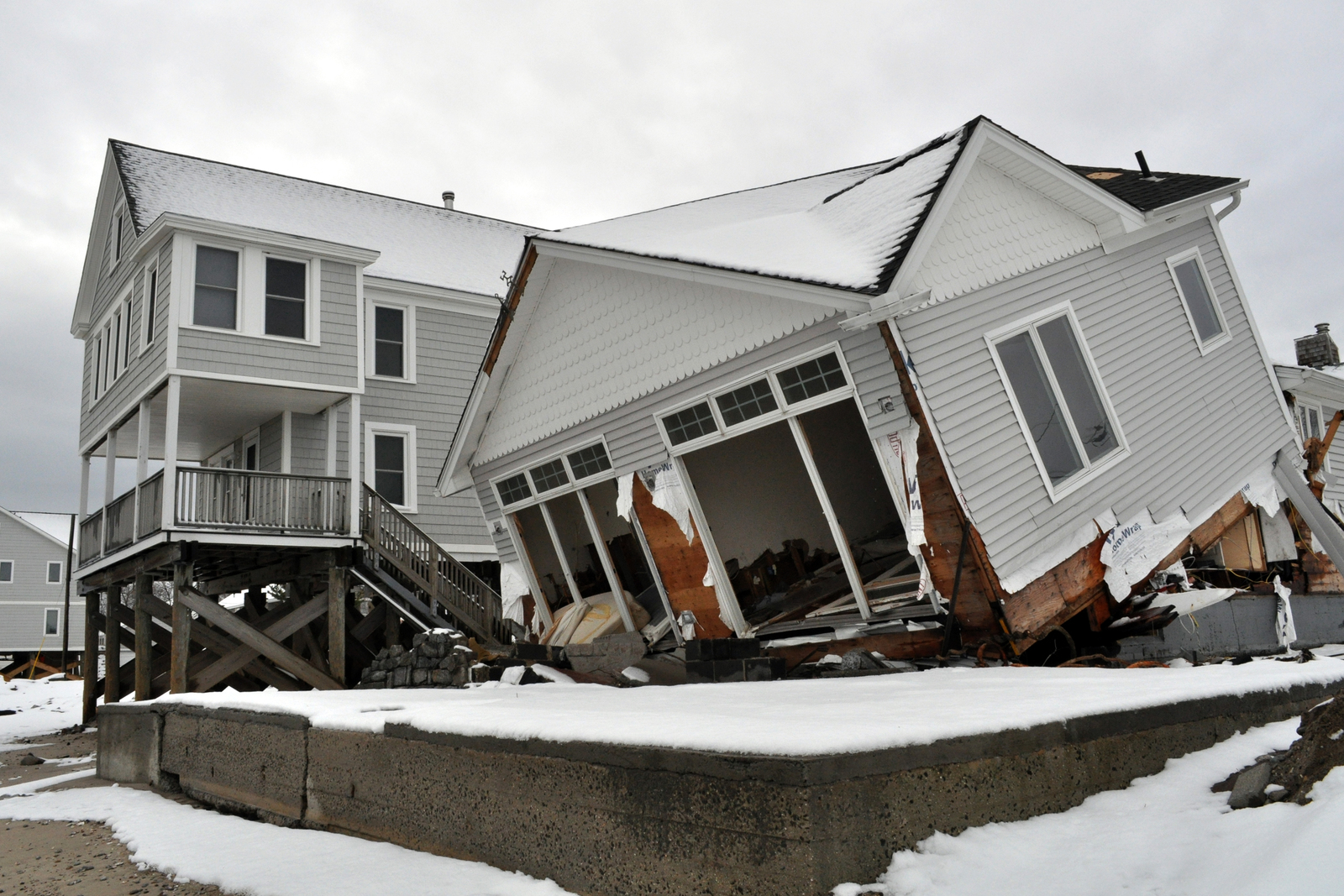 Wrecked house