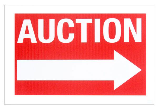 Auction sign