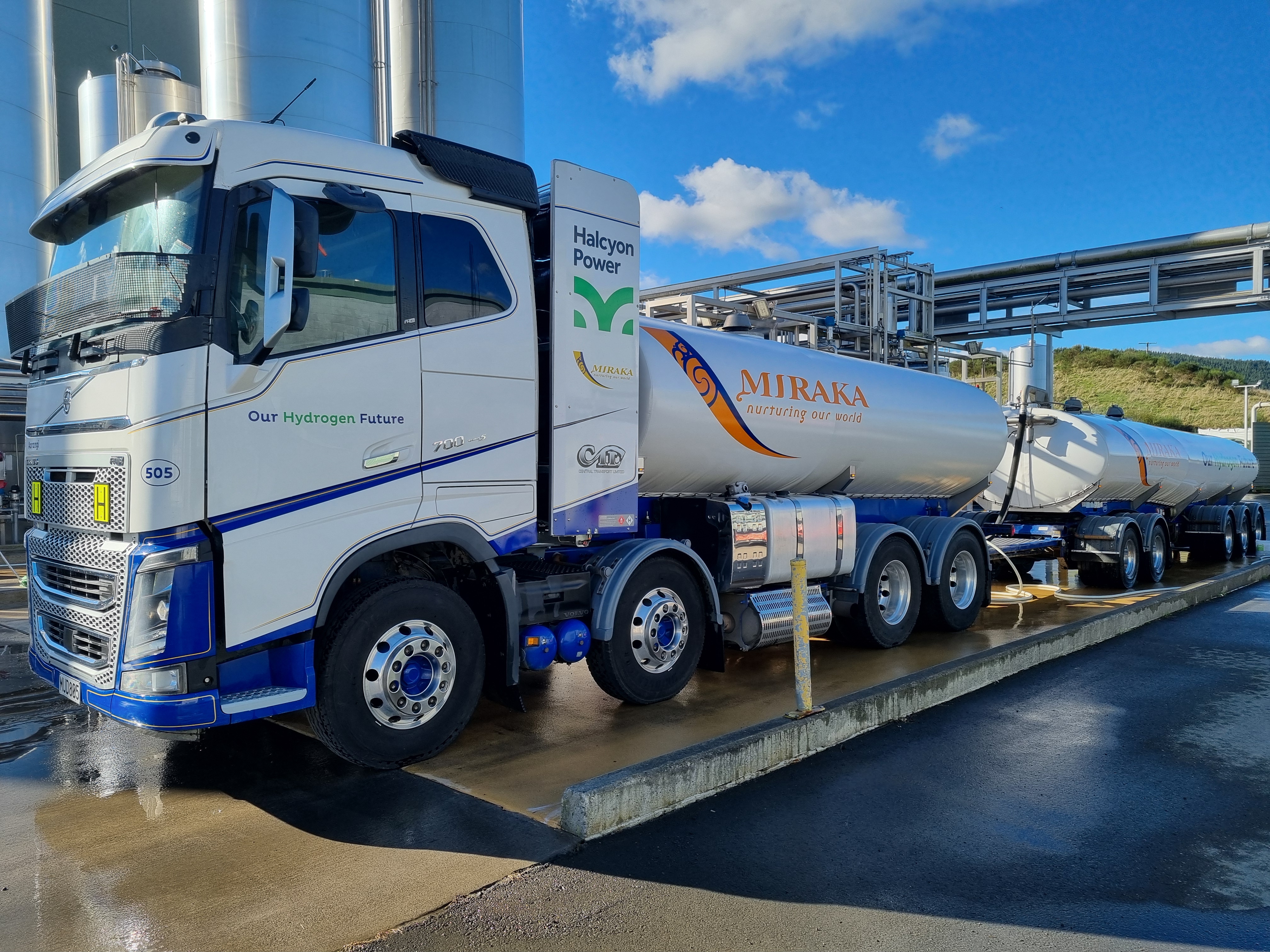 The Miraka green hydrogen milk tanker