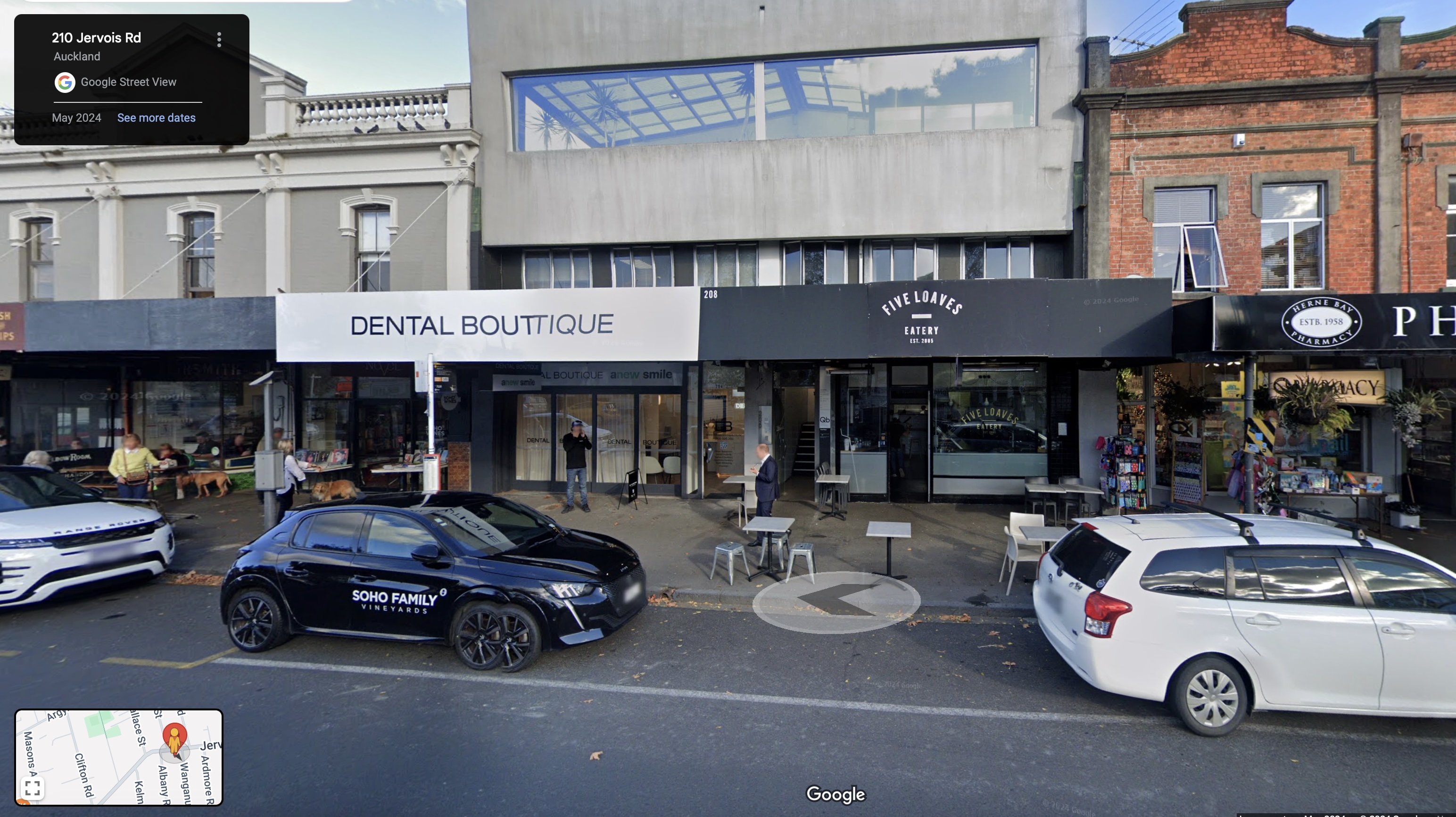 Google street view of Jervois Rd