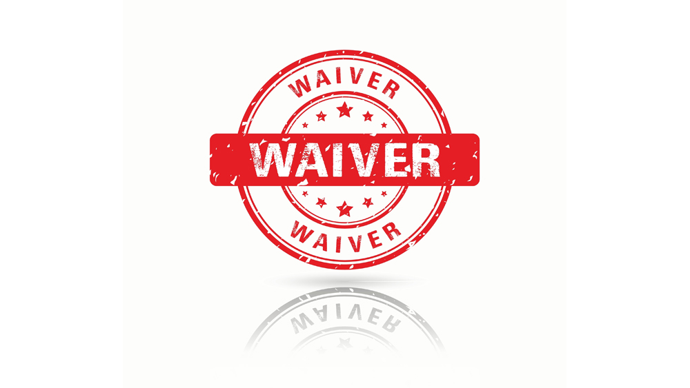 waiver stamp