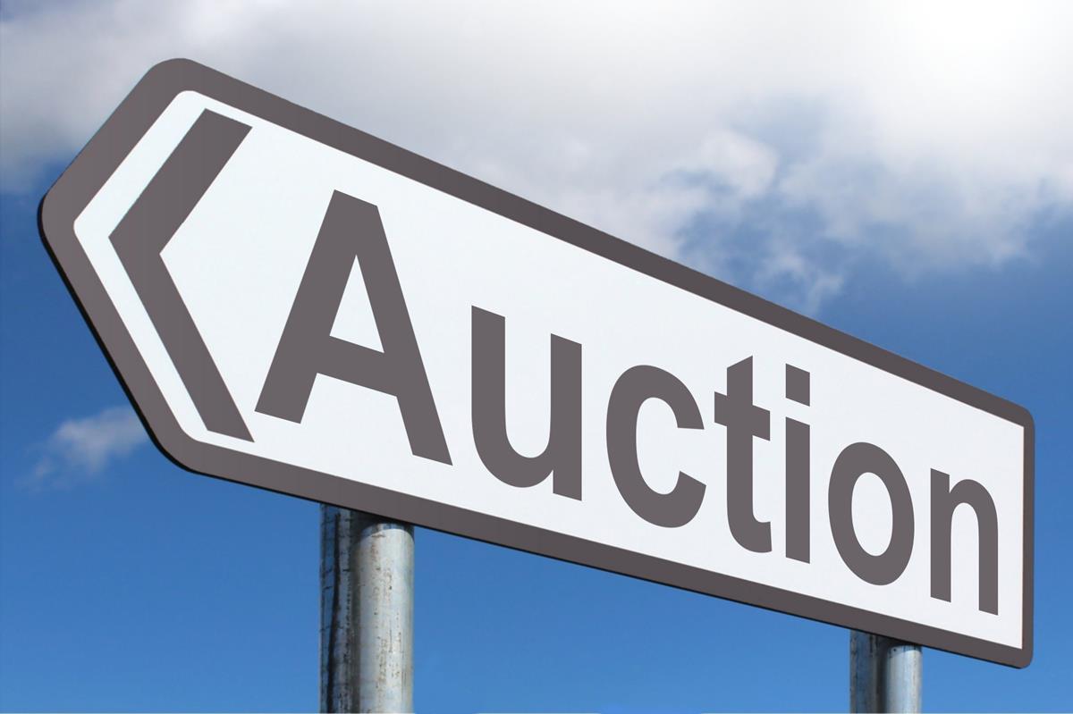 Auction sign