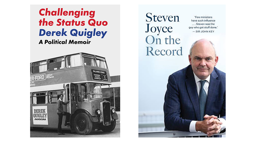 book covers, Quigley and Joyce autobiographies