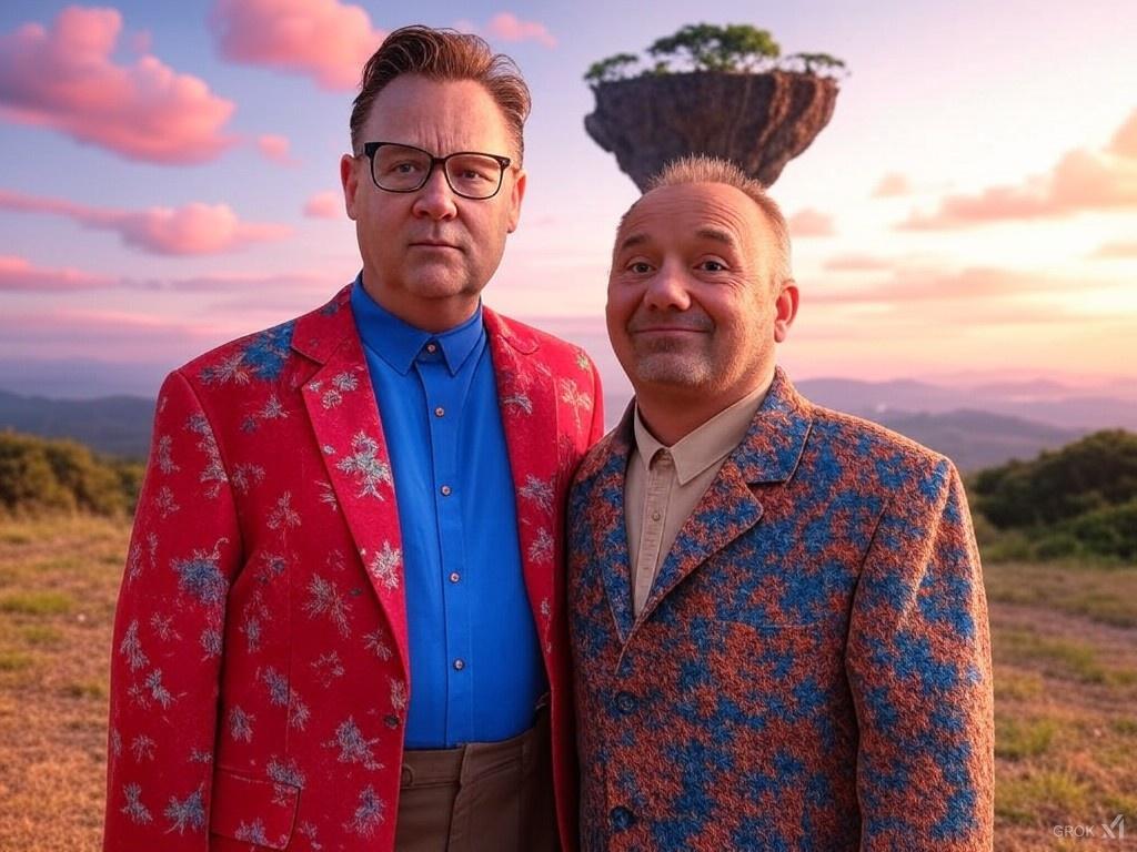 An uncanny AI-generated resemblance of Vic and Bob.