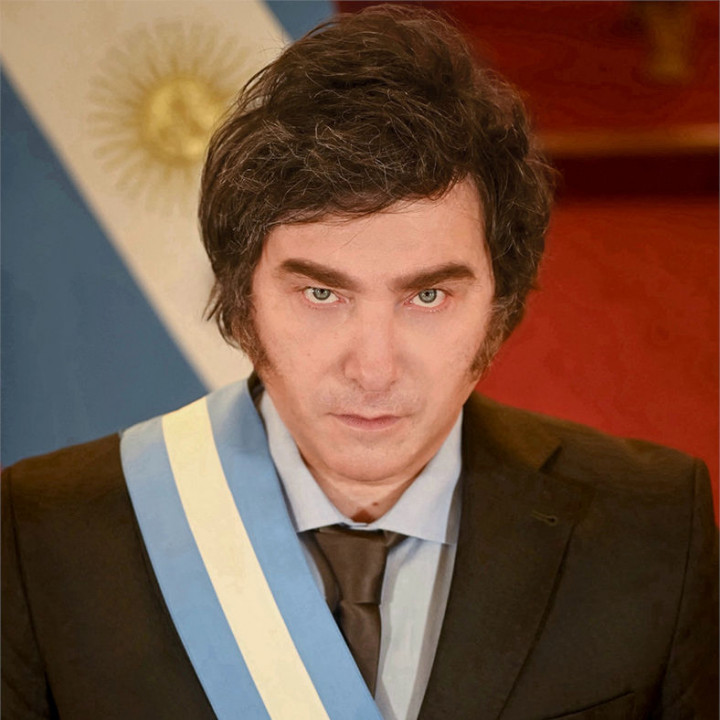 Official photo of Argentina's president Javier Milei