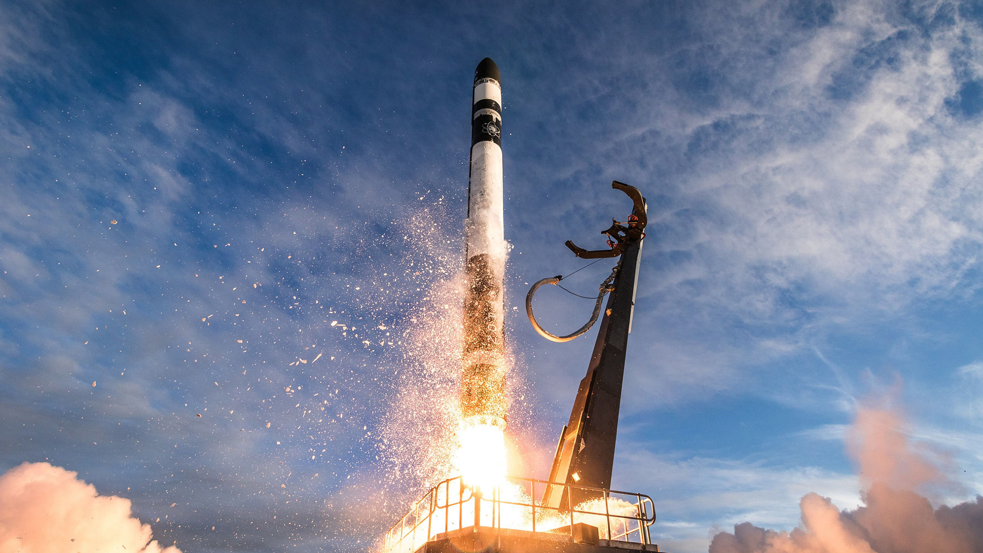 Rocket Lab's Electron rocket during a launch