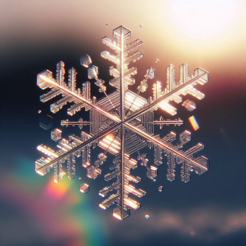 DALL-E 3 generated snowflake