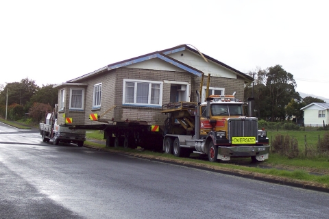 House on truck