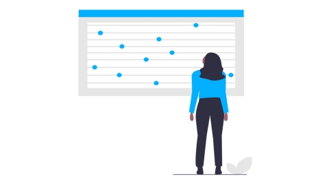 Looking at dot plot chart