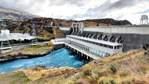 Roxburgh Dam, in Otago New Zealand