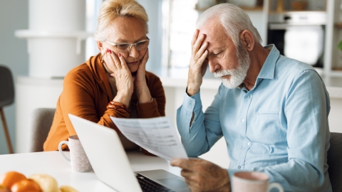 Older couple worried about finances