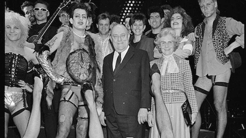 Prime minister on Rocky Horror show set