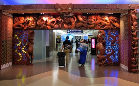 Auckland airport arrivals