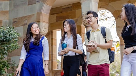 Foreign students at the University of Queensland