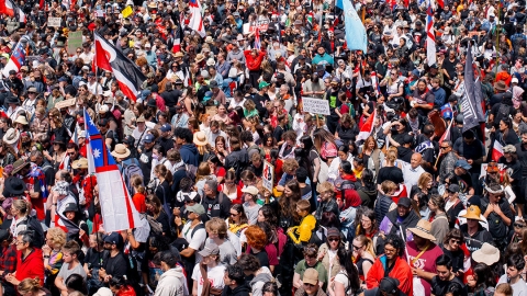 protest outside parliament