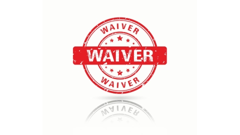 waiver stamp