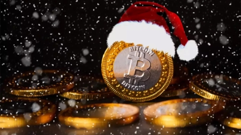 bitcoin dressed up for Xmas