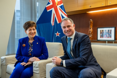 Dame Patsy Reddy and Climate Change Minister Simon Watts