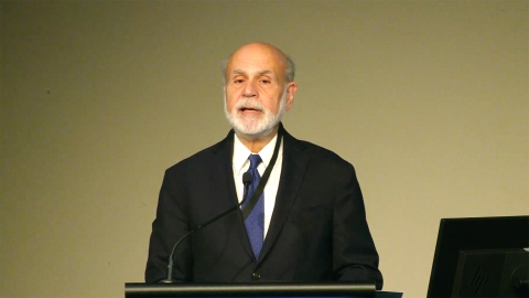 Ben Bernanke speaks at an RBNZ policy conference in 2025